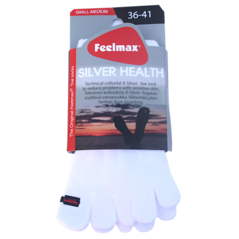 Silver Health White, tåstrumpor