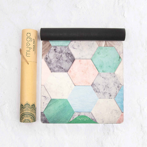 Yogamatta, vegansk mocka, 3 mm