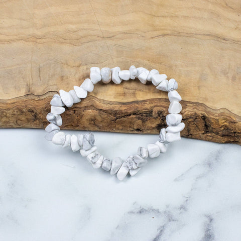 Howlite Chip armband