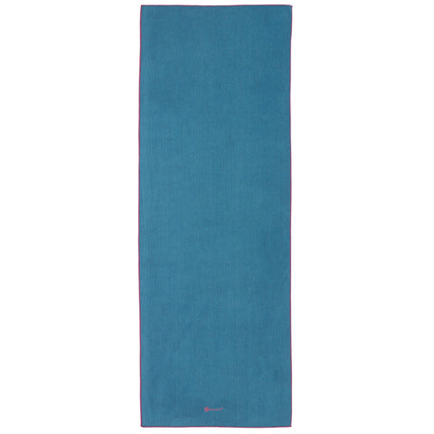 Yogahandduk, blå/fuchsia