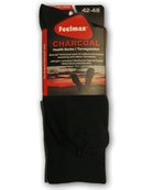 Feelmax - Charcoal med klack, traditionell strumpa