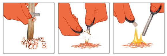 Tinder-on-a-Rope eldstartare