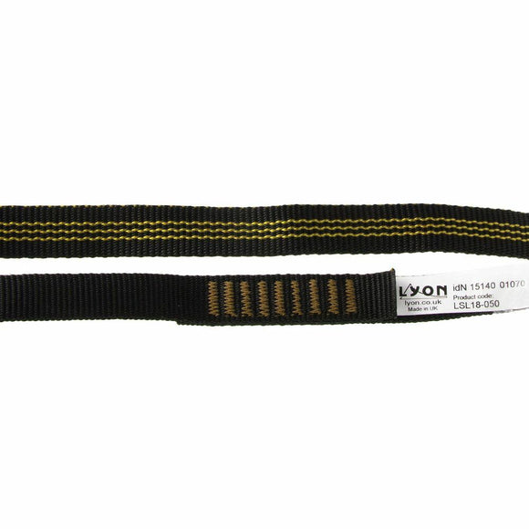 Nylonsele, 25 mm bred Röd