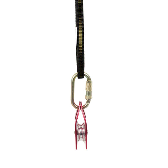 Nylonsele, 25 mm bred Röd