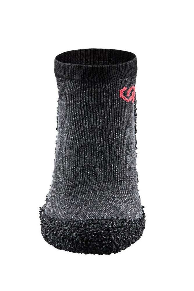 Barfota sock skor, spräcklig svart