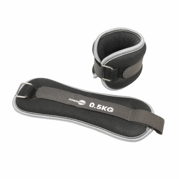 Neopren handled/ankel vikter 2 x 0,5 kg, par
