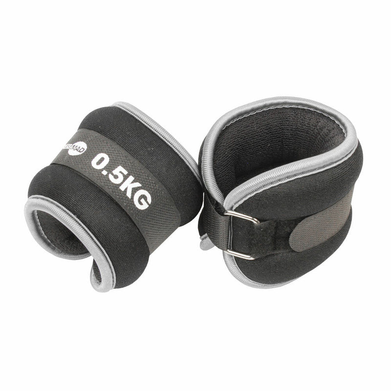 Neopren handled/ankel vikter 2 x 0,5 kg, par