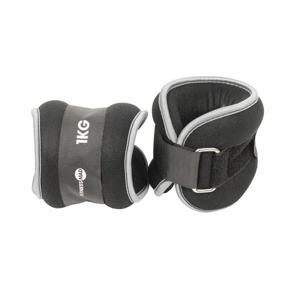 Fitness Food - Neopren handled/ankel vikter 2 x 1 kg, par