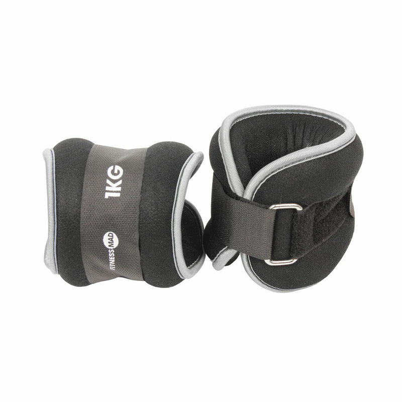 Fitness Food - Neopren handled/ankel vikter 2 x 1 kg, par