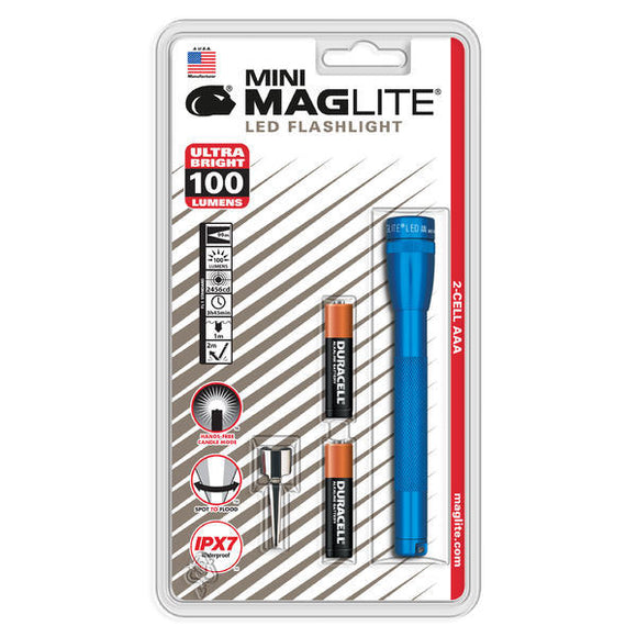 Mini Maglite, AAA, LED, blå