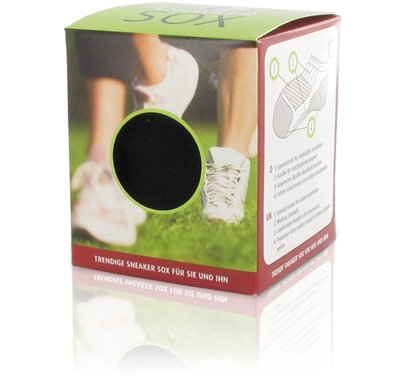 Sneaker Sox, sport, svart/vit (storlek 36-47)