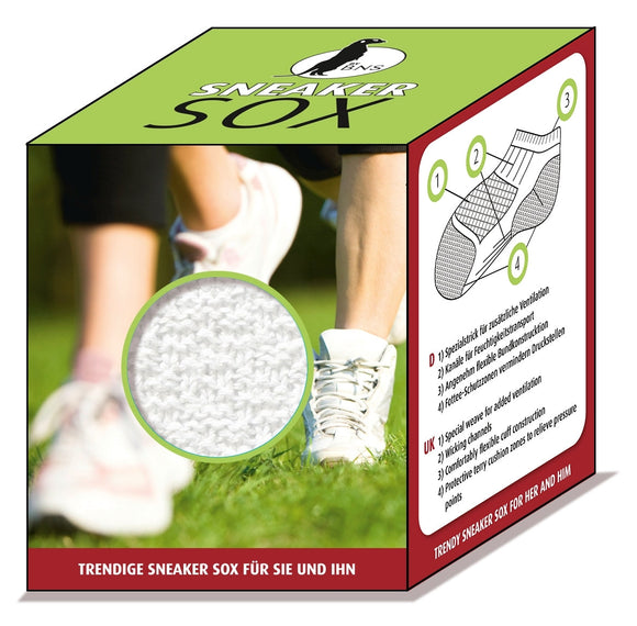 Sneaker Sox, sport, svart/vit (storlek 36-47)