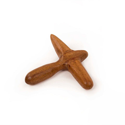 Massageverktyg i lövträ T-Shape