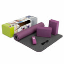 Yogaset Flow, inkl. yogamatta med tegel och rem