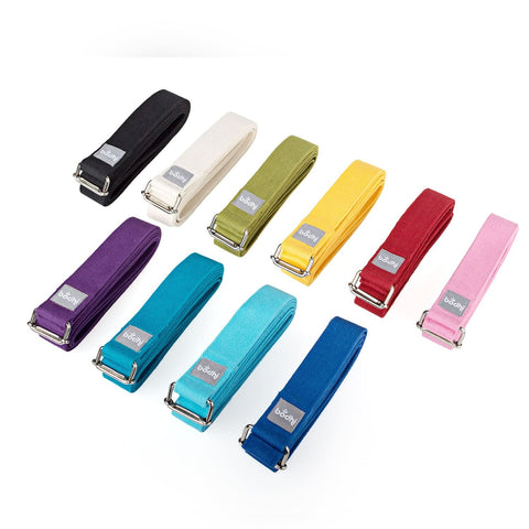 Yogarem ASANA BELT med glidspänne i metall, 2,5 m / 38 mm