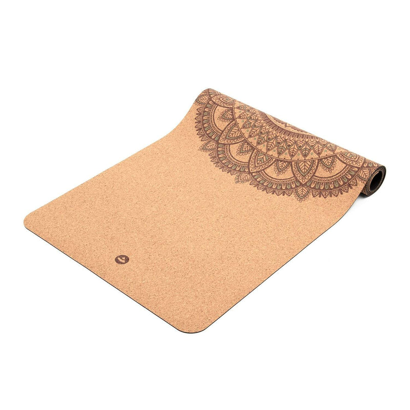 Yogamatta Kork, MANDALA tvåfärgad, 4 mm