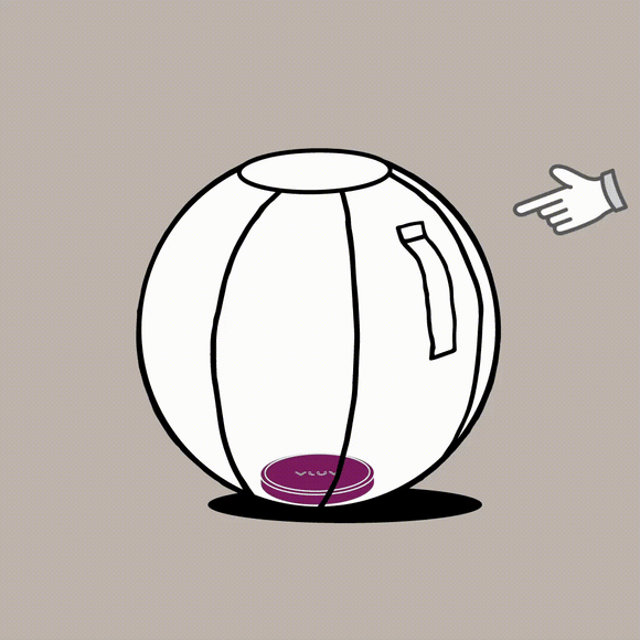 UPP ståvikt för 60-65 cm sittbollar