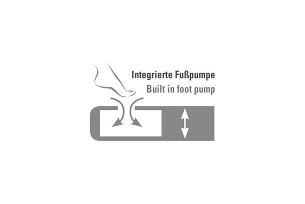 Dallas luftmadrass med inbyggd pump