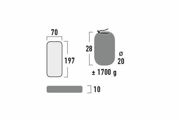 Dallas luftmadrass med inbyggd pump