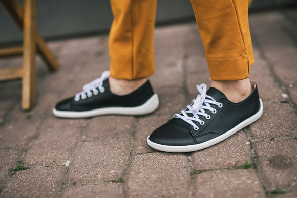 Prime barfotasneakers i läder