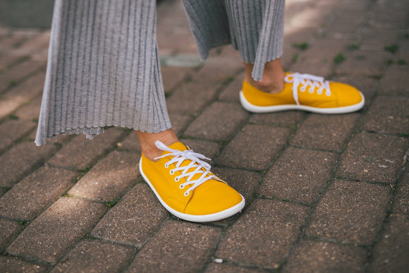 Prime barfotasneakers i läder