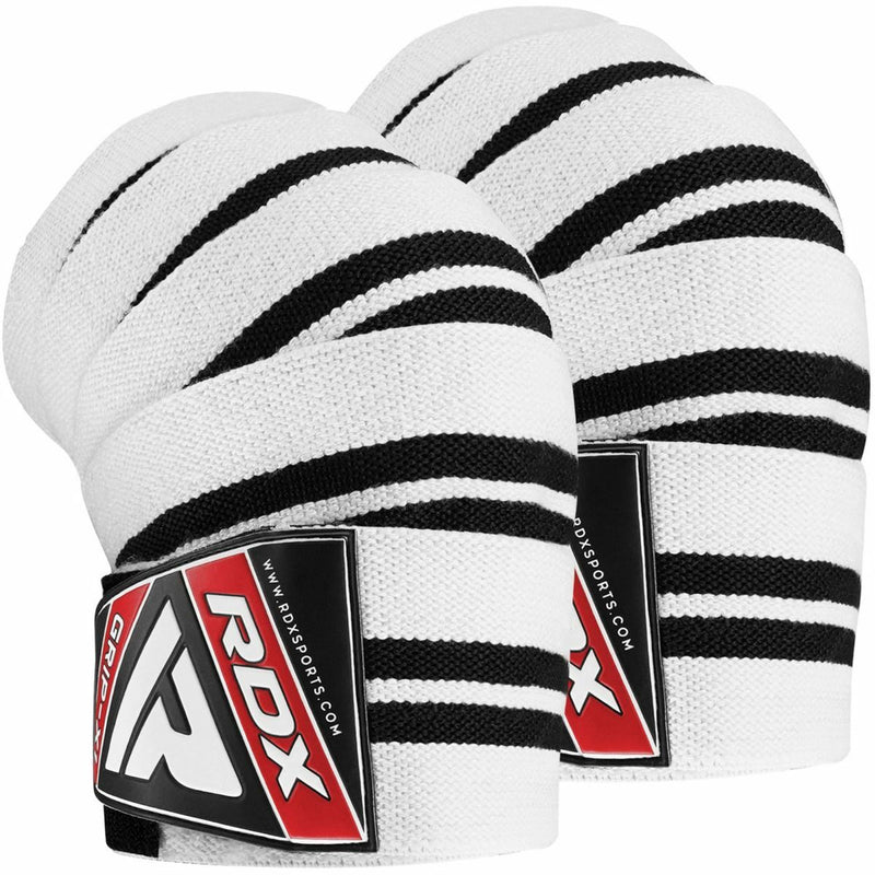 Elastiska knäkompressionsbandage, vita