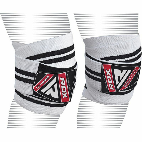 Elastiska knäkompressionsbandage, vita