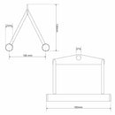 Triangulärt handtag för kabeldragning