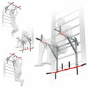 Chin-up/triceps dip/bukställ för gymnastikstegar