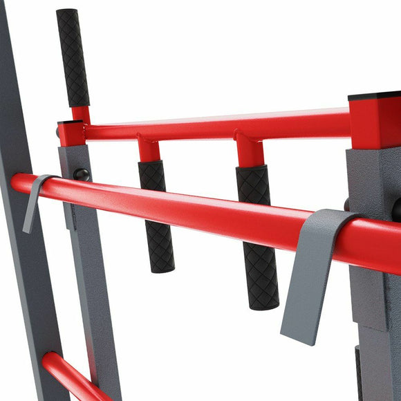 Gymnastikstege med Dip Station/Pull-Up Bar och bänk
