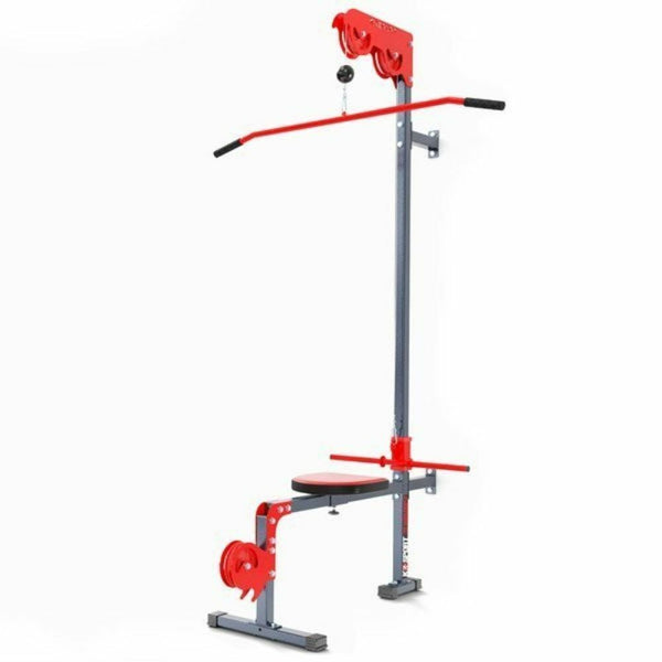 Väggmonterad Lat Pull-down Station med bänk