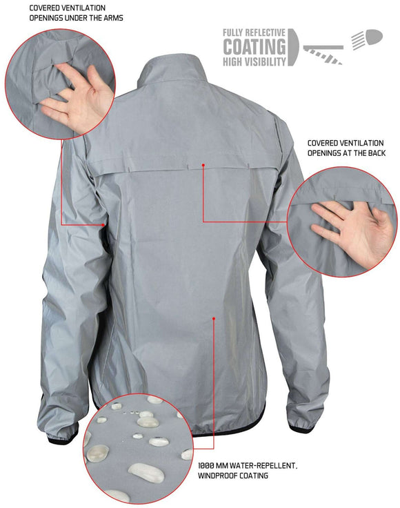 Avento - Reflex löparjacka för dam