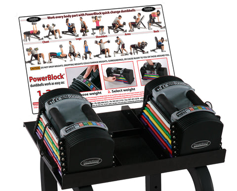 U50 klubbset 2,5-22,5 kg inkl. Stativ och affisch