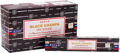 Svart Champa rökelse, 15 g