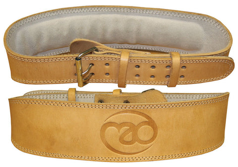 Tyngdlyftningsbälte i läder