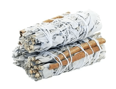 Vit salvia och kanelstång, 10 cm