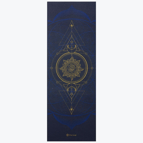 Vändbar Yogamatta, Sol & Måne, 6 mm