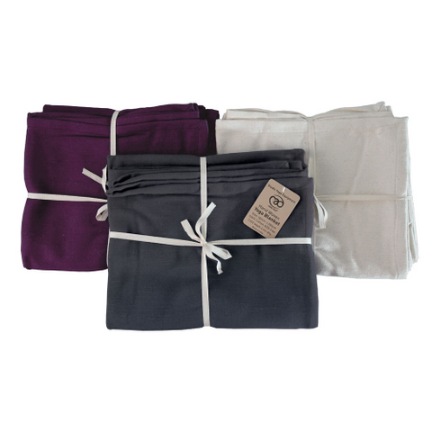 Handvävd yogafilt i bomull