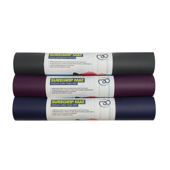 SureGrip Yogamatta naturlig latex, 4 mm