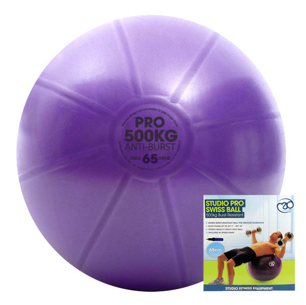 Studio Pro 500 kg Swiss Ball & Pump, 65 cm