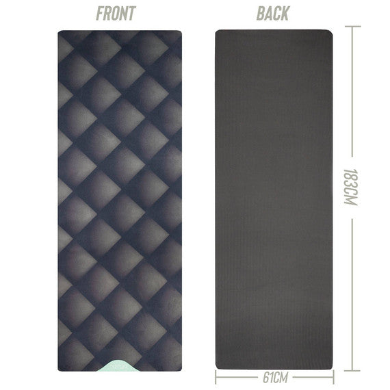 Yogamatta, vegansk mocka, 3 mm