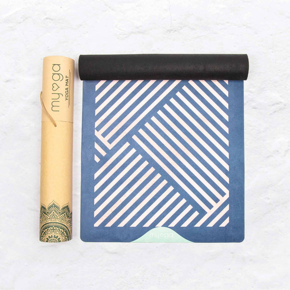 Yogamatta, vegansk mocka, 3 mm