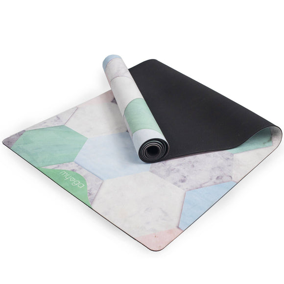 Yogamatta, vegansk mocka, 3 mm