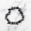 Obsidian Chip armband