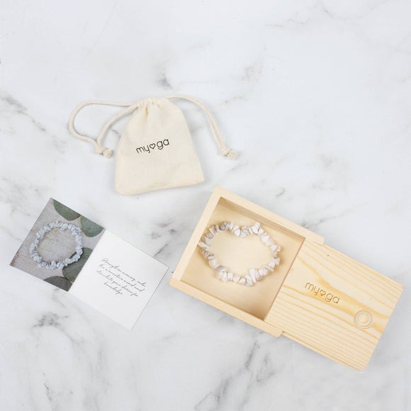 Howlite Chip armband