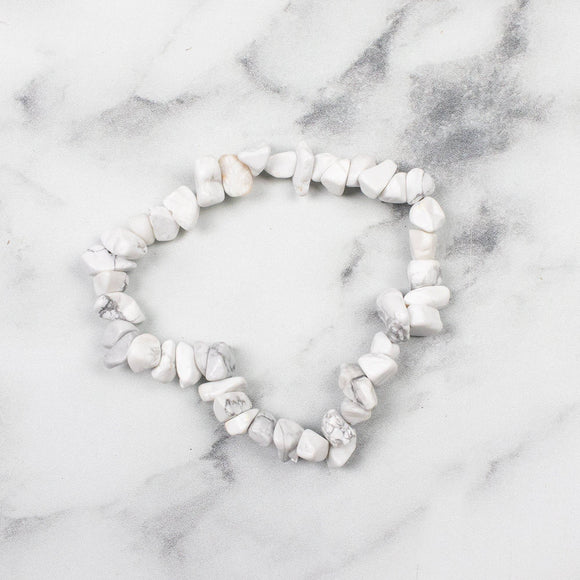 Howlite Chip armband