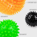 Set med 3 spetsiga massagebollar