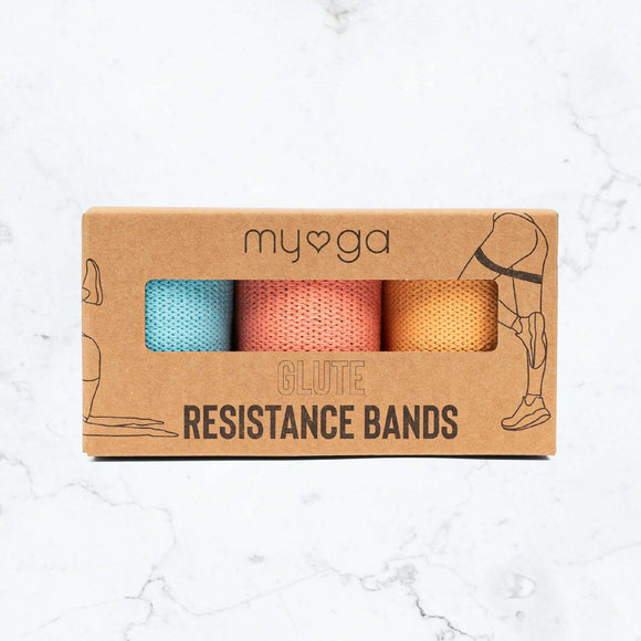 Glute Resistance Band, set om 3