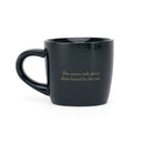 Keramisk mugg, sol och måne