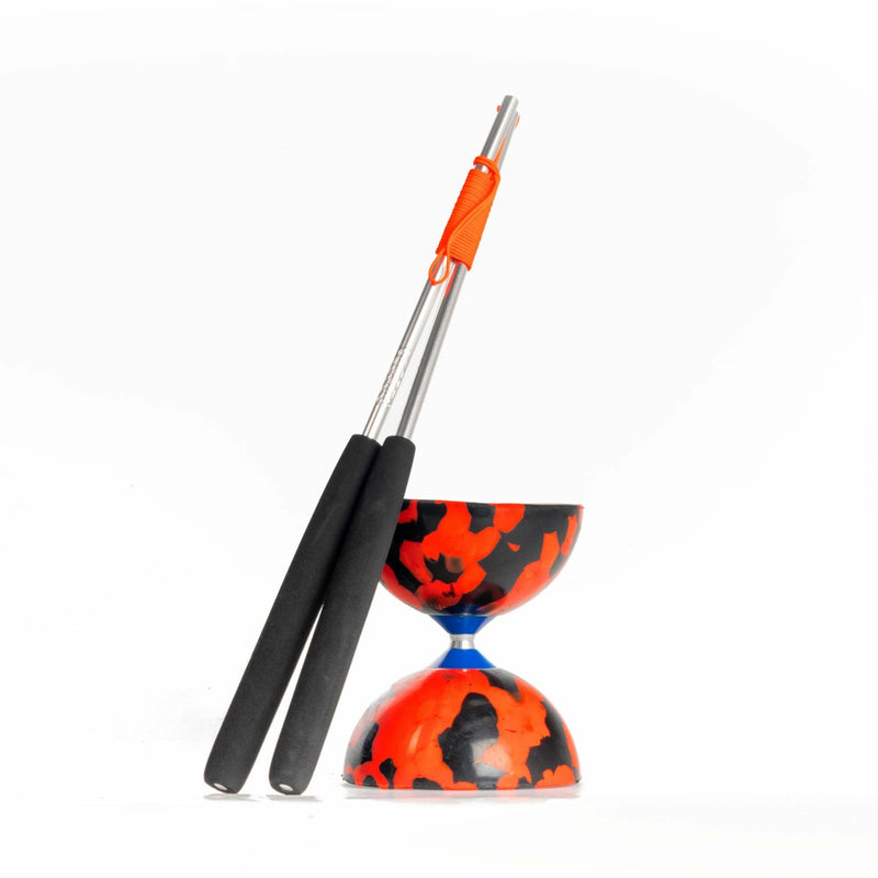 Jester Diabolo Set, handstycke i aluminium